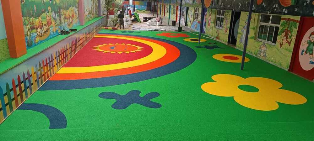 Playground Epdm Flooring - Color: Green