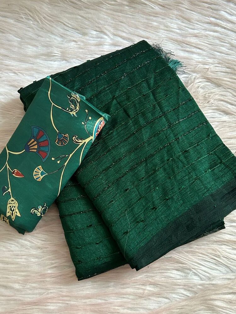 Kora Silk Saree - Bust Size: 44 Inch (In)