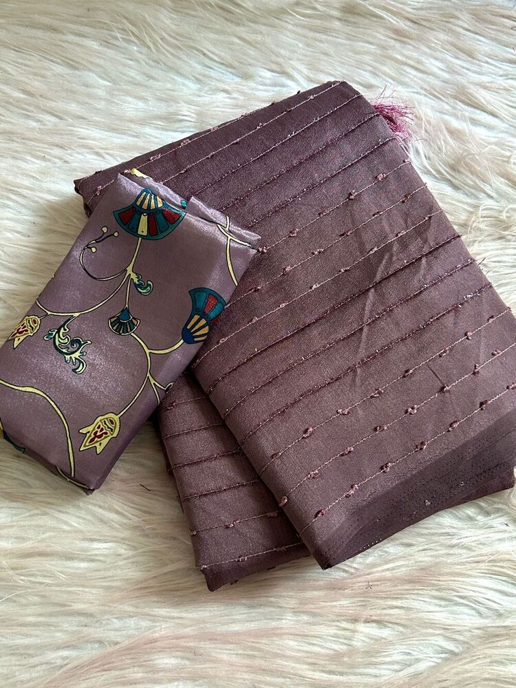 Kora Silk Saree - Bust Size: 44 Inch (In)