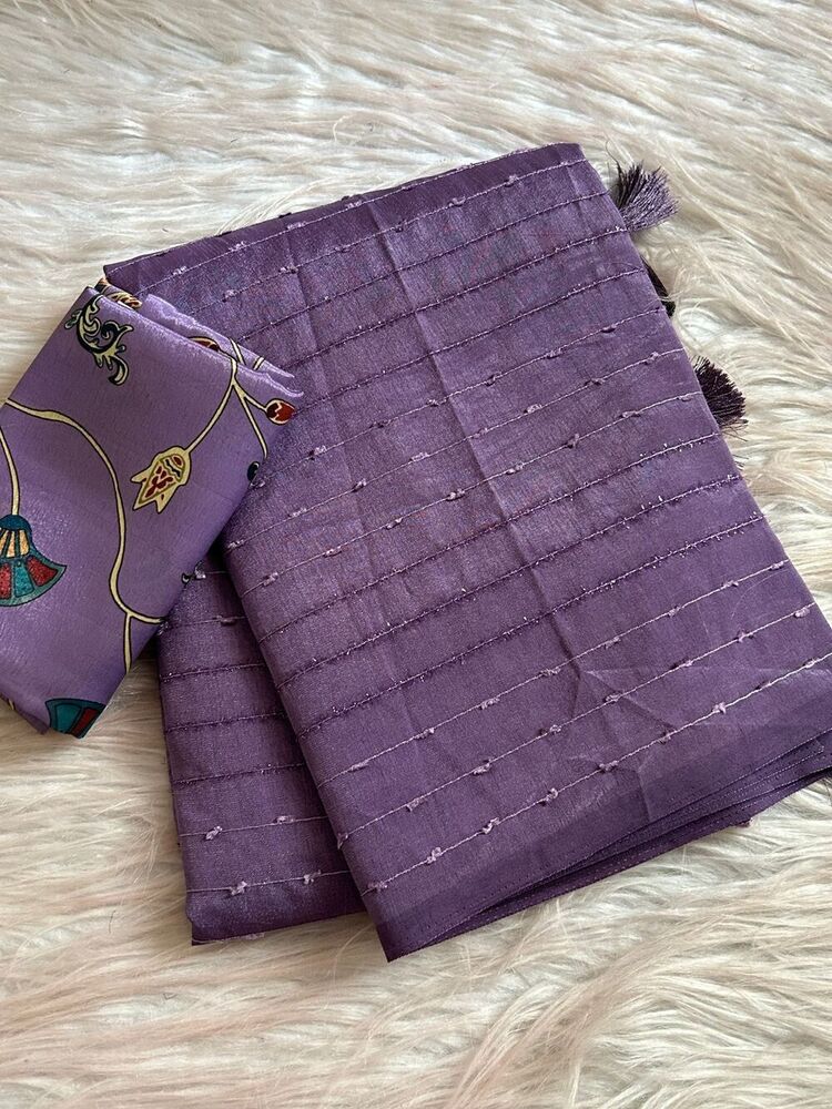Kora Silk Saree - Bust Size: 44 Inch (In)