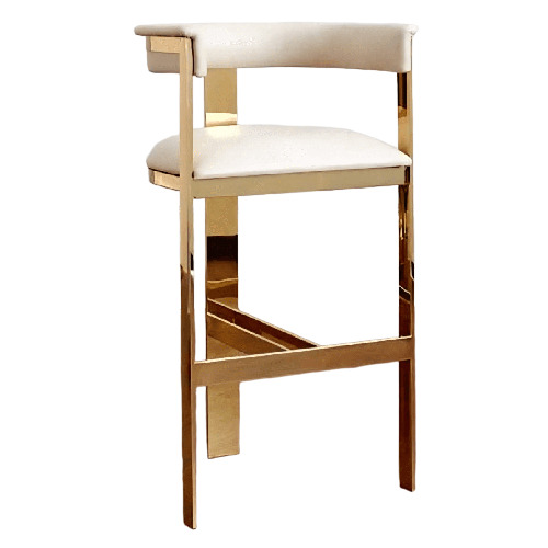Stainless Steel Golden Bar Chair