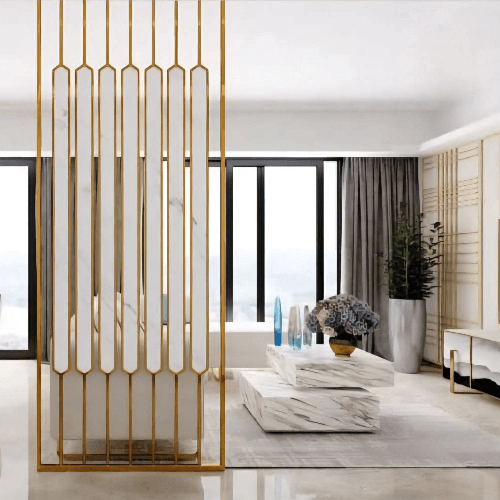 Pvd Wall Partition - Color: Golden