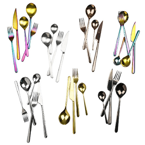 Cutlery Set - Color: Golden And Silver