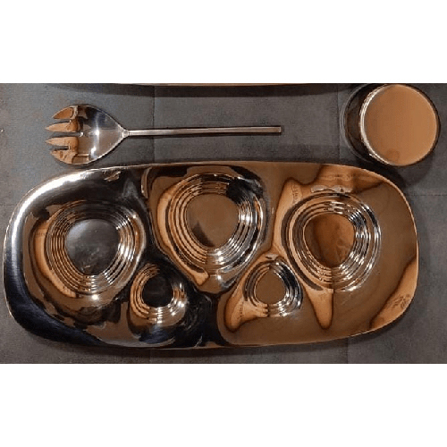 Ss Dinner Plate - Color: Golden