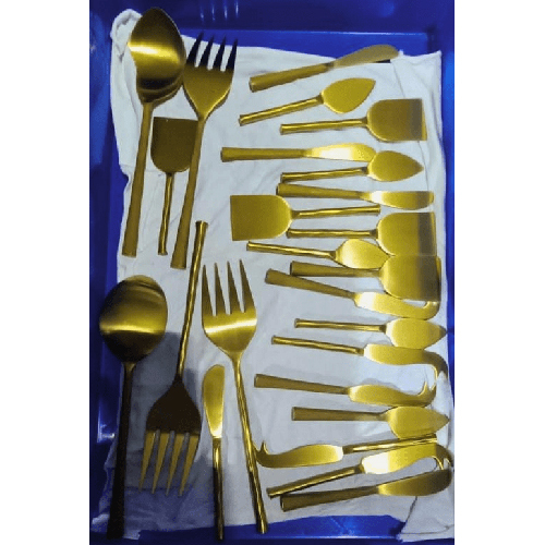 Golden Cutlery Set - Design: Modern