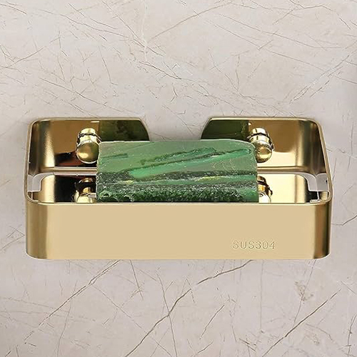 Bathroom Soap Dish - Color: Golden