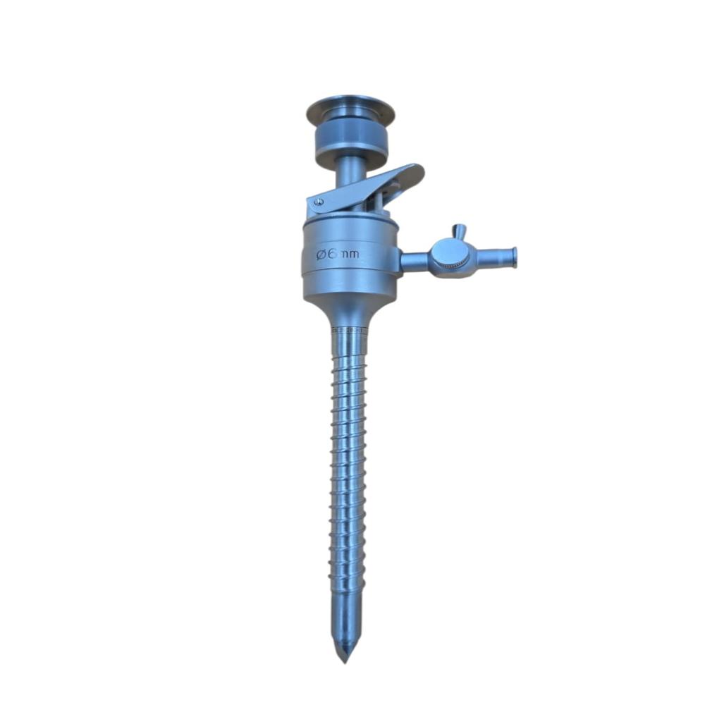 6 Mm Spiral Trocar Full Ss Autoclavable - Material: Steel
