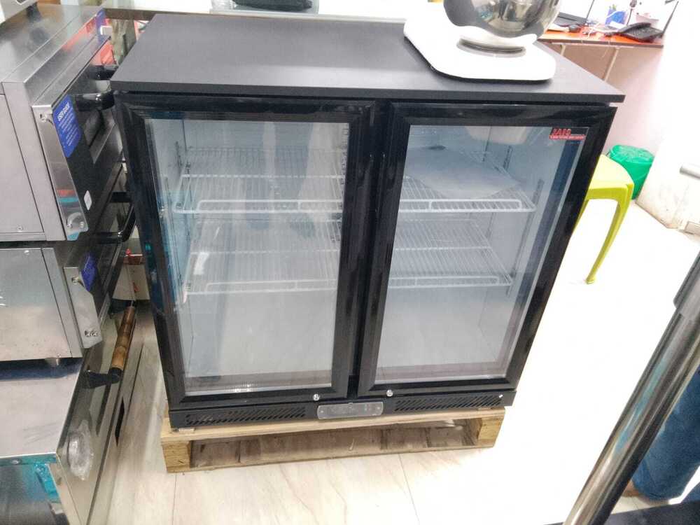 Electric Back Bar Chiller Double Door - Color: Silver