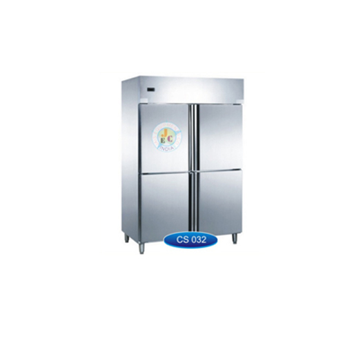 Cs 032 Double Door Refregirater - Color: Silver