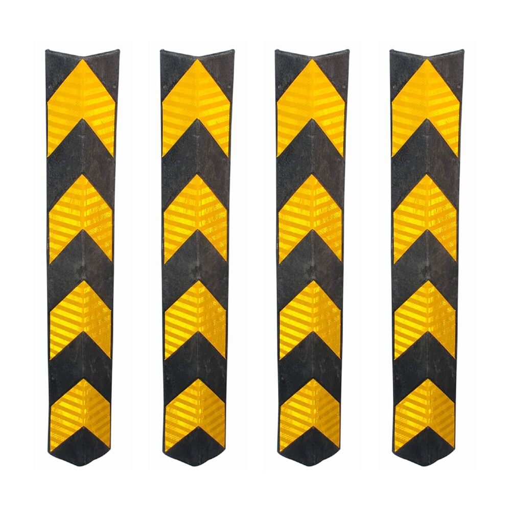 Rubber Corner Guard - Color: Black & Yellow