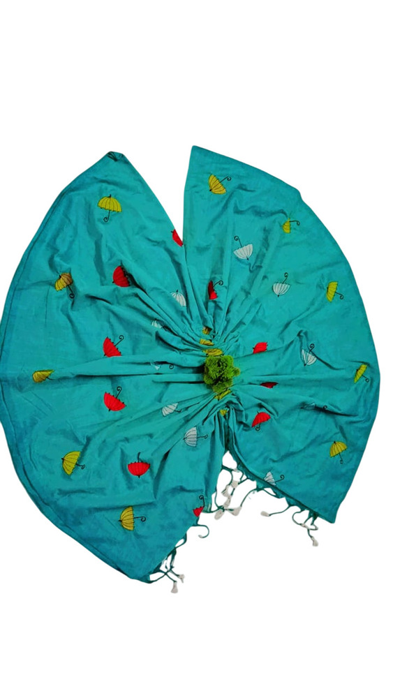 Khadi Embroidery Stitched Umbrella Saree