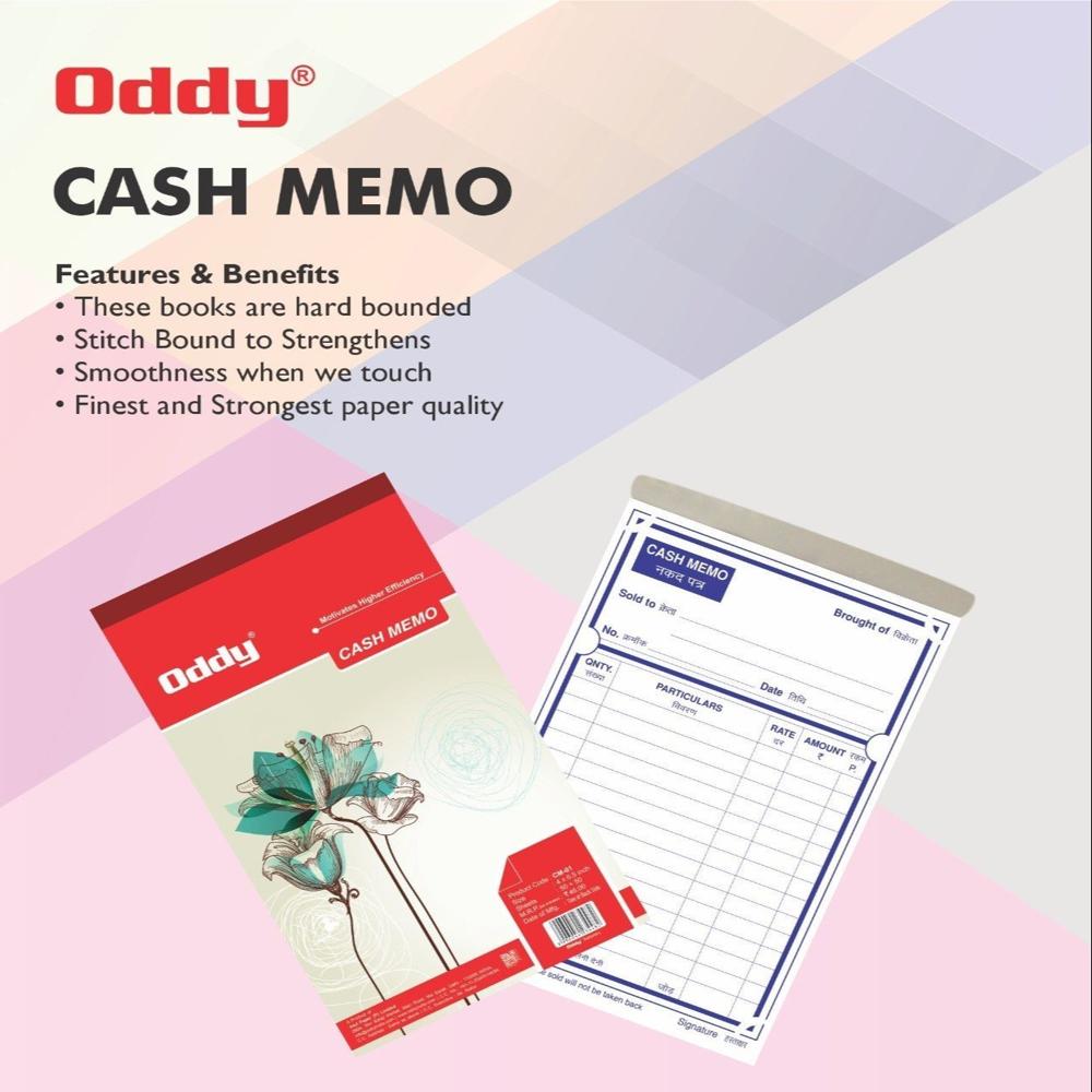 Cash Memo - Feature: High Quality Smooth Paper Sheets
