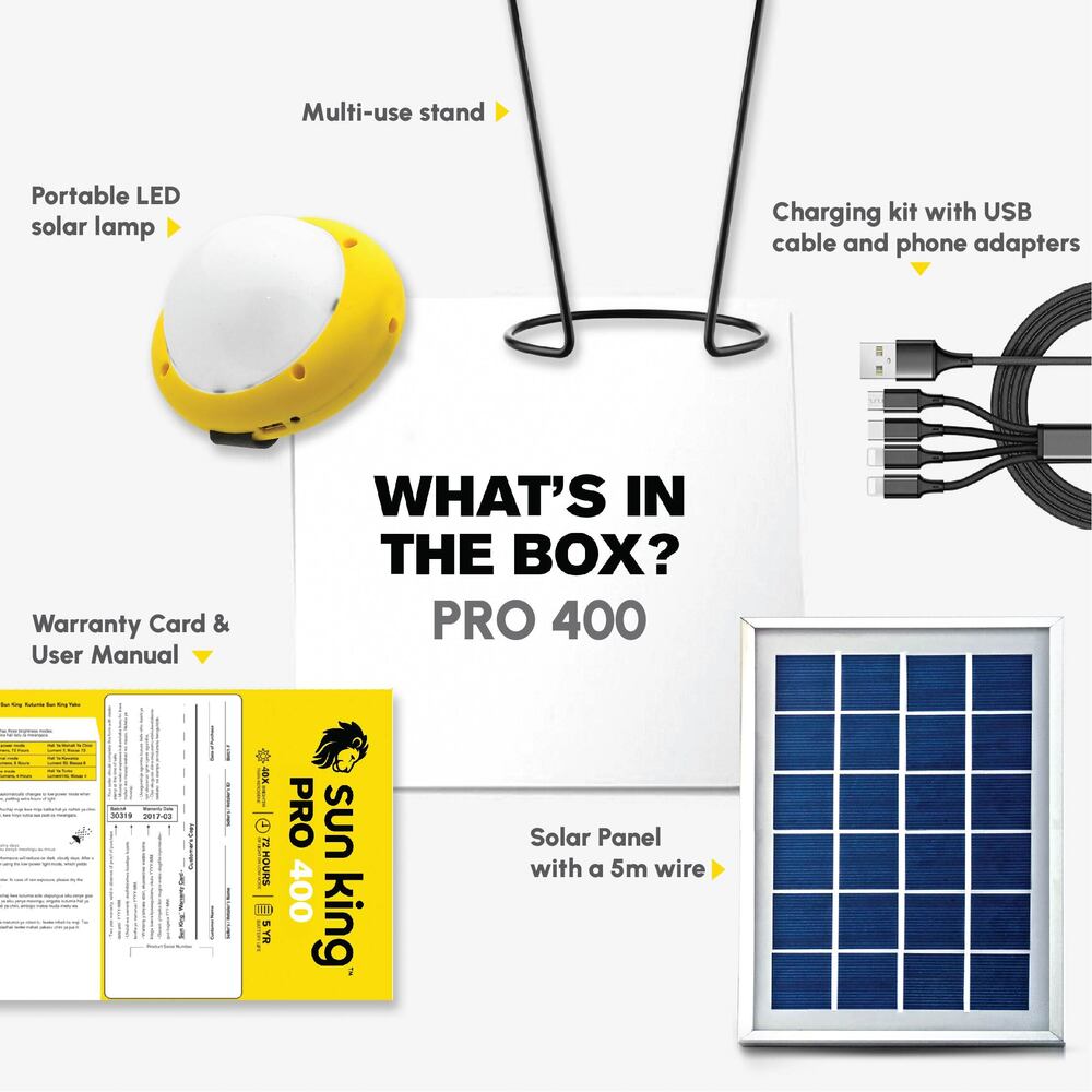 Portable Camping Lamp - Ultra-bright 400 Lumens, 72-hour Runtime, Usb Charging, 360-degree Rotation, Water-resistant, Multi-purpose Design