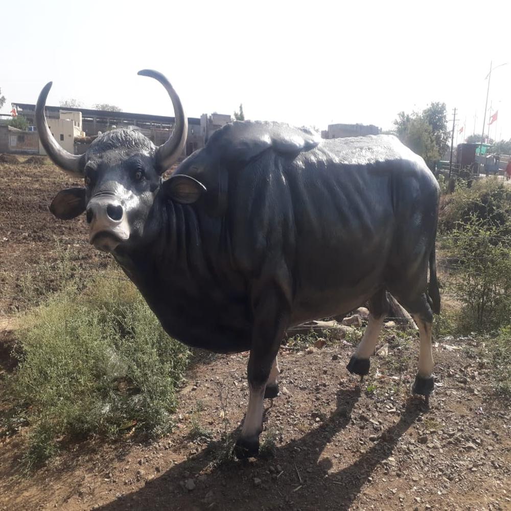 Fiber Bison Statue