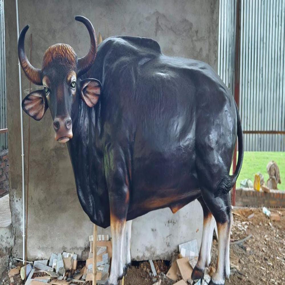 Fiber Bison Statue