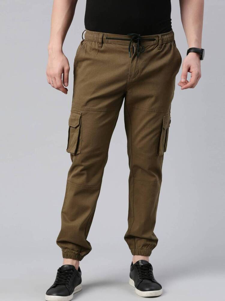 Mens Brown Cargo Pant