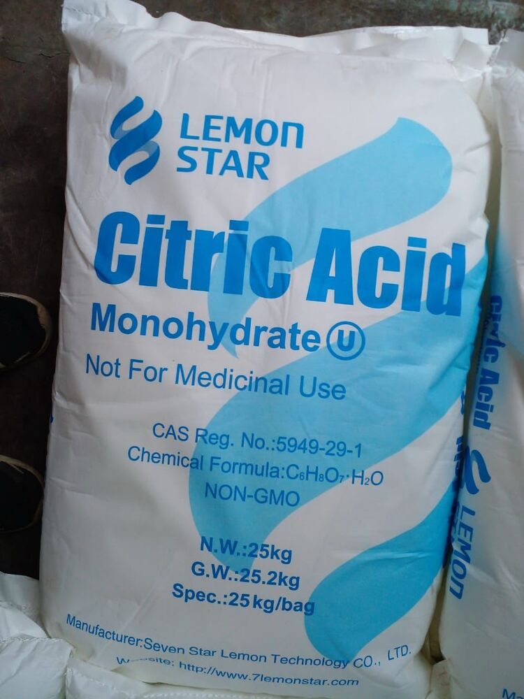 Citric Acid Monohydrate - Cas No: 5949-29-1