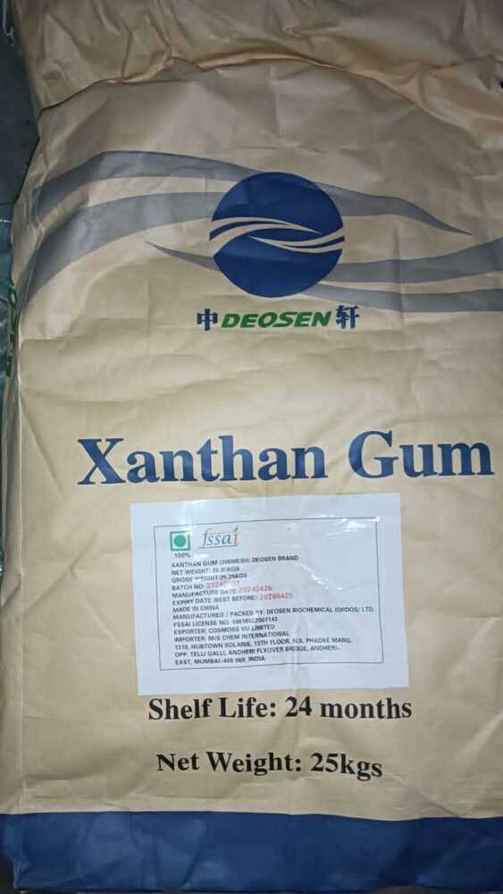 Xanthan Gum - Assay 98-100%, CAS No: 11138-66-2, Purity ≥ 98%, Shelf Life 2 Years | Thickening, Stabilizing, Customized Color, Flexible Shipping