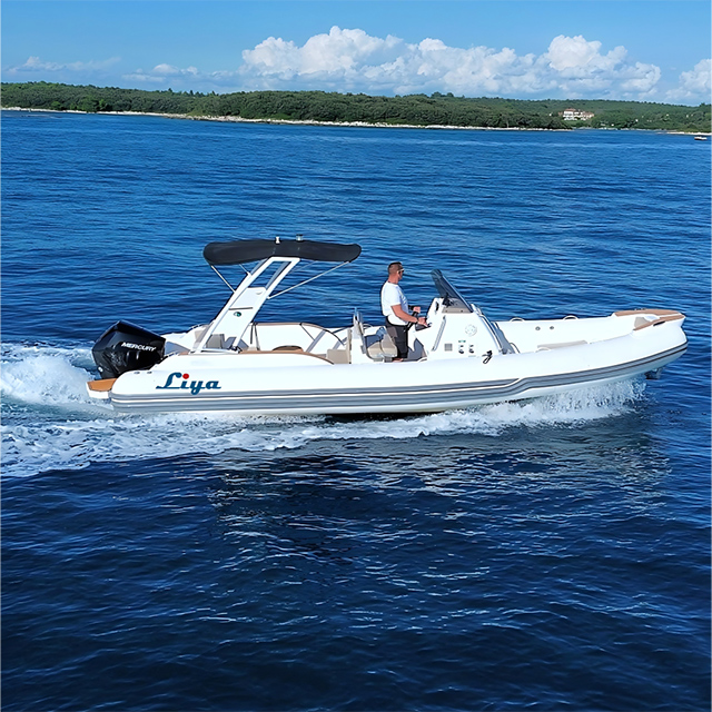 Liya 7.5m Rib Inflatable Boat With Outboard Motor - Capacity: 1800 Kg/hr