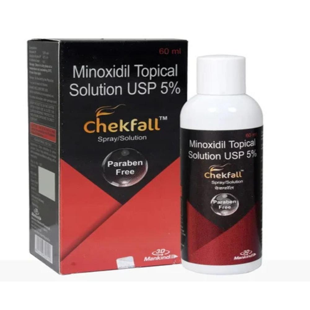 Chekfall 5% Minoxidil Topical Solution 60ml