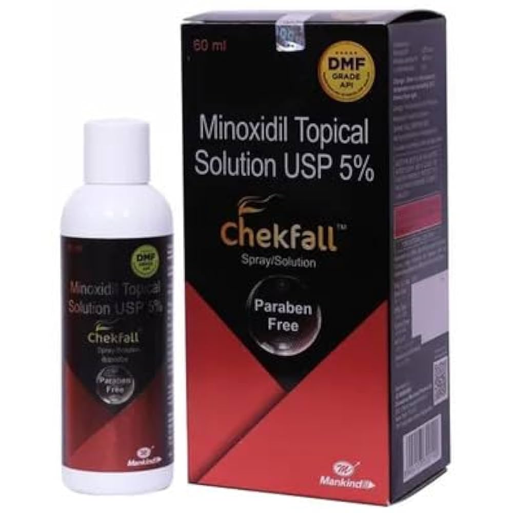 Chekfall 5% Minoxidil Topical Solution 60ml
