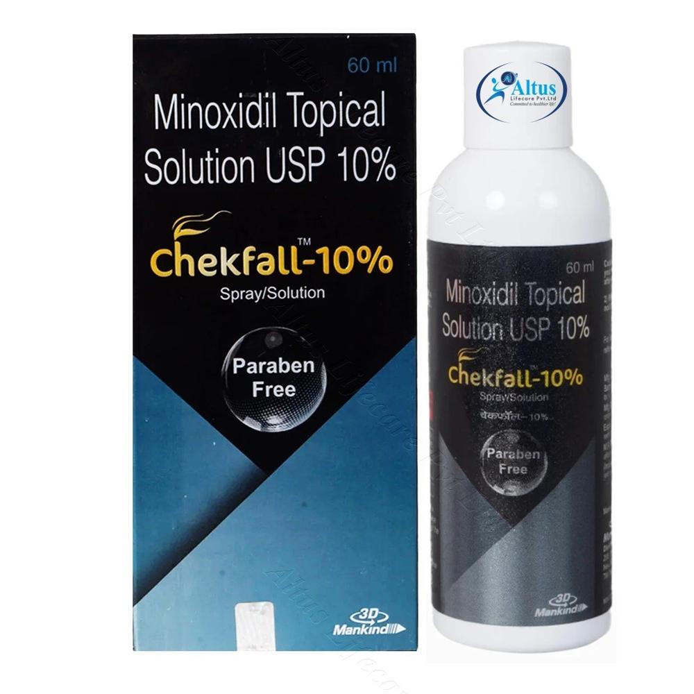 Chekfall 10% Minoxidil Solution 60ml