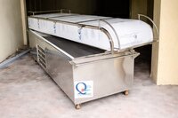 Double Door Dead Body Freezer - Color: Silver