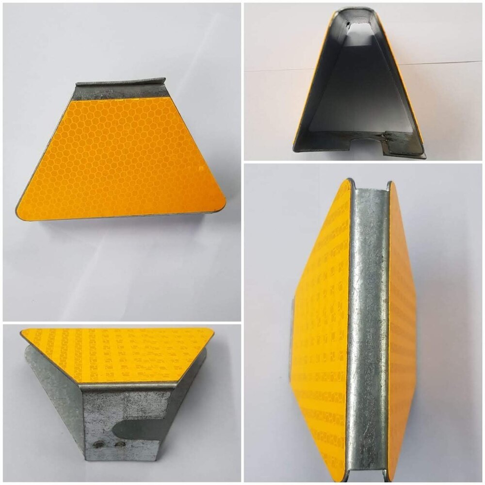 Guardrail Reflector - Uv-resistant, Lightweight, Red & Yellow | Advanced Retroreflective Surface, Solar-powered Options, Easy Installation