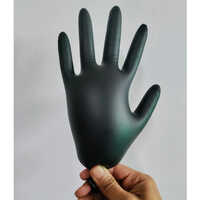 Black Nitrile Examination Gloves Powder Free - Application: Hospital