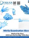 Cobalt Blue Nitrile Disposable Examination Gloves - Application: Hospital