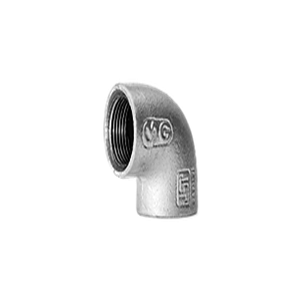 Gi Elbow - Malleable Iron, Threaded Connection, 1/2" Size, Zinc Coated, Is:1879 Standard, Suitable For Water, Gas, And Oil Applications