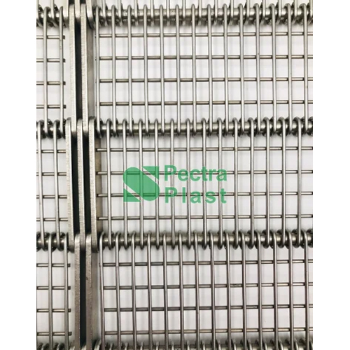 SS 304,SS 316l Eye Link Conveyor Belts