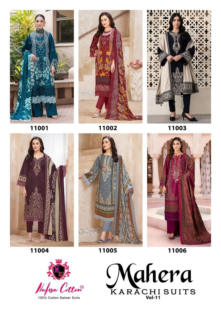 Nafisa Mahera Vol-11  Dress Material