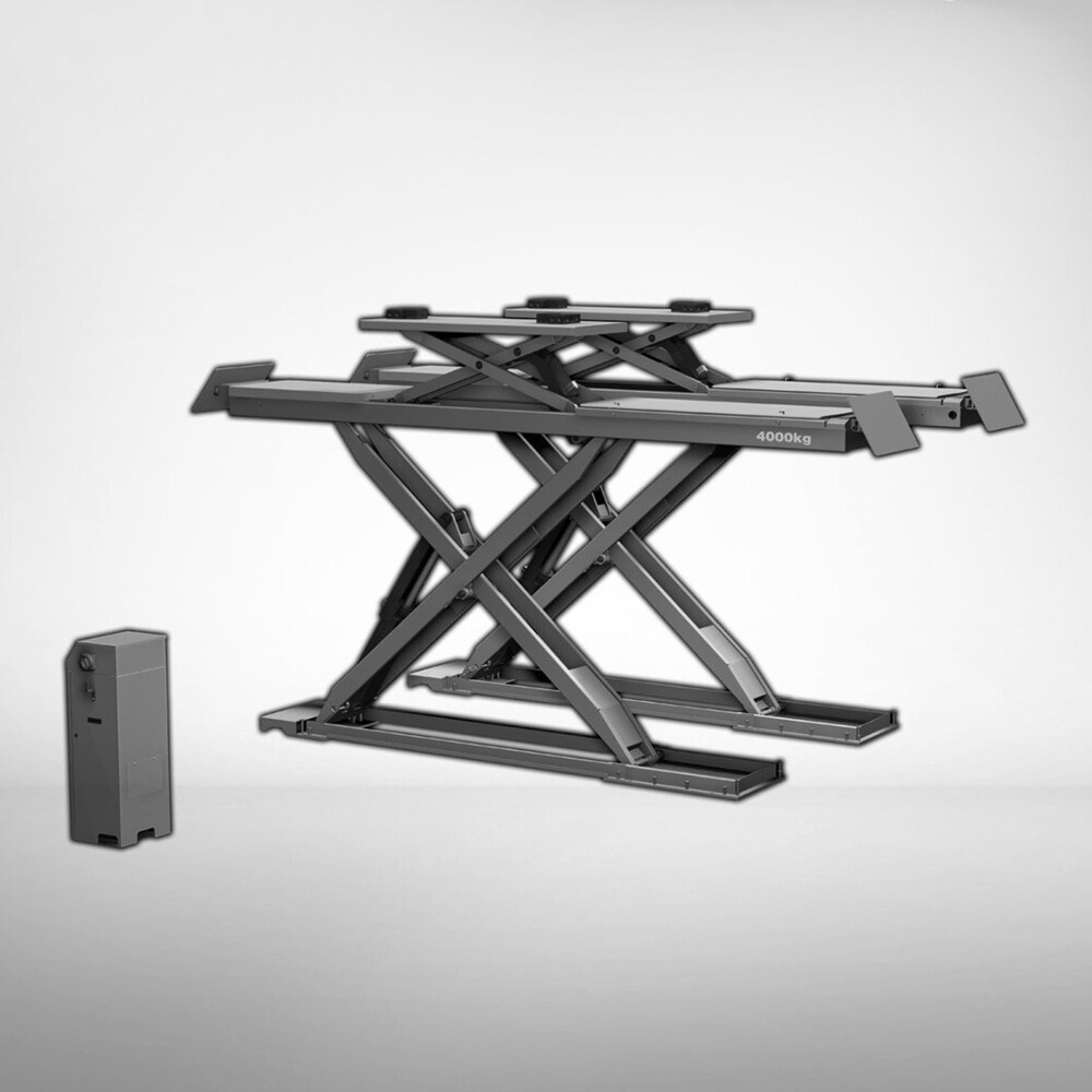 Wheel Alignment Scissor Lift - Color: Black