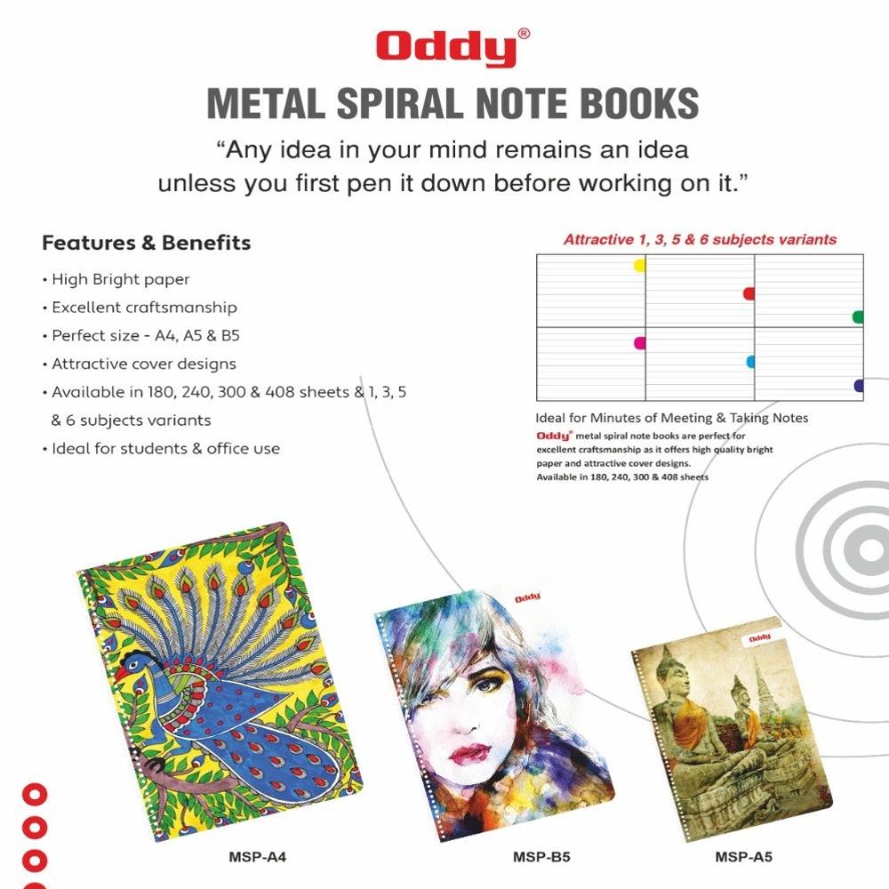 Metal Spiral Note Books