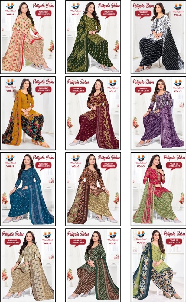 Royal Patiyala Bebs Vol-3 Dress Material