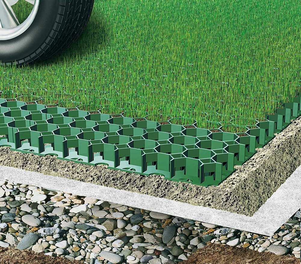 Hdpe Grass Paver - Color: Black