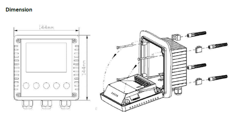 Online Disolved Oxygen Controller - Accuracy: Do A 1% Fs