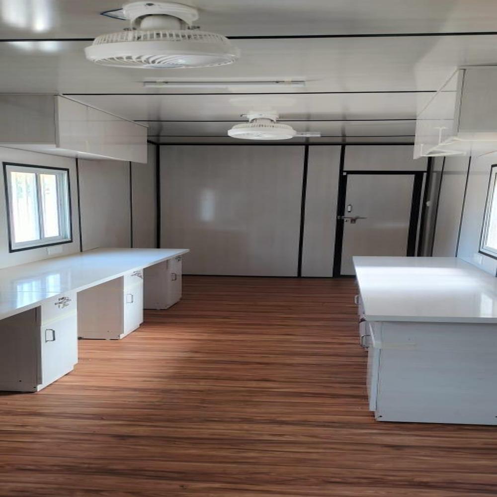 Portable Office Container - Stainless Steel, 40x10 Feet , 20 Foot Length, 10-20 Ton Capacity, Secure Mobile Workspace Solution
