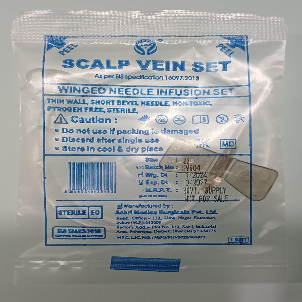 Scalp Vain Set - Color: Size Wise