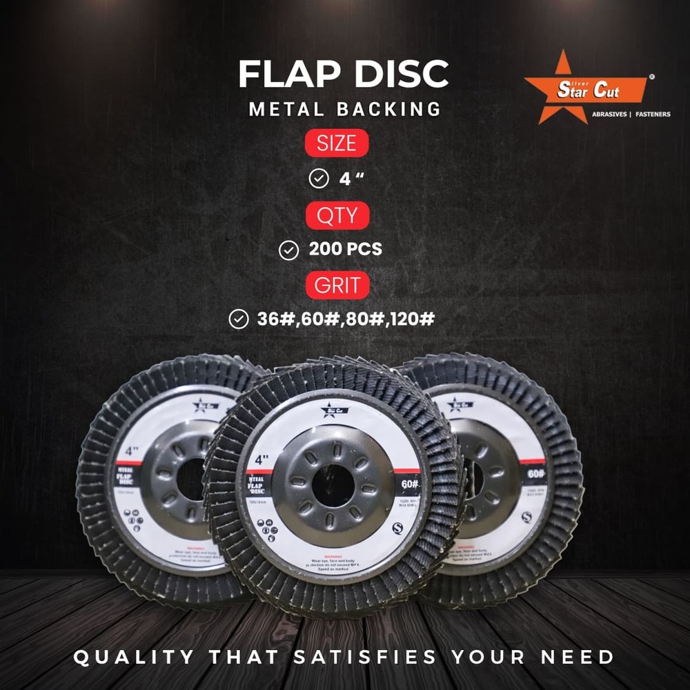 4 Inch Flap discs Metal Backing