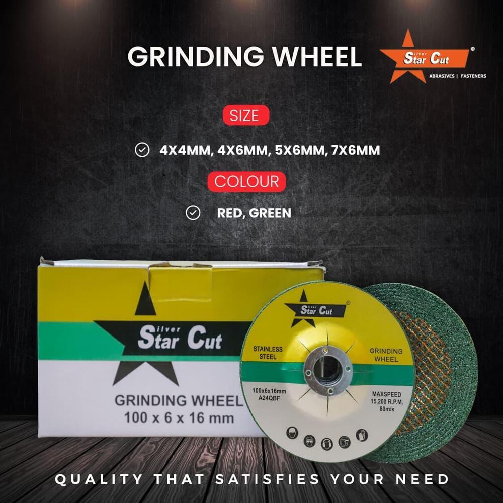 4X4Mm, 4X6Mm, 5X6Mm, 7X6Mm Flexible Grinding Wheel - Color: Green