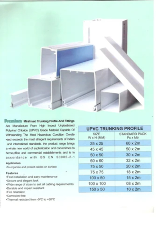 Pvc Cable Channel And Tray