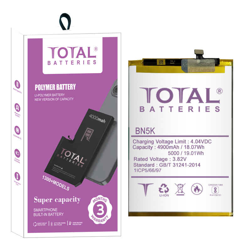 Phone Battery Printed Label