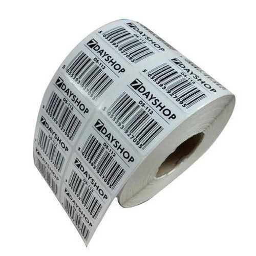 Barcode Label Sticker - Pressure Sensitive Adhesive, Modern Design In Various Colors | Ideal For Product Labeling, Inventory Organization, Shipment Tracking