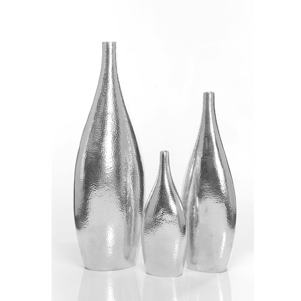 Attractive Oval Flower Vase Silver Polished Handmade in Bulk