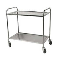 Two Shelf Trolley - Color: Silver