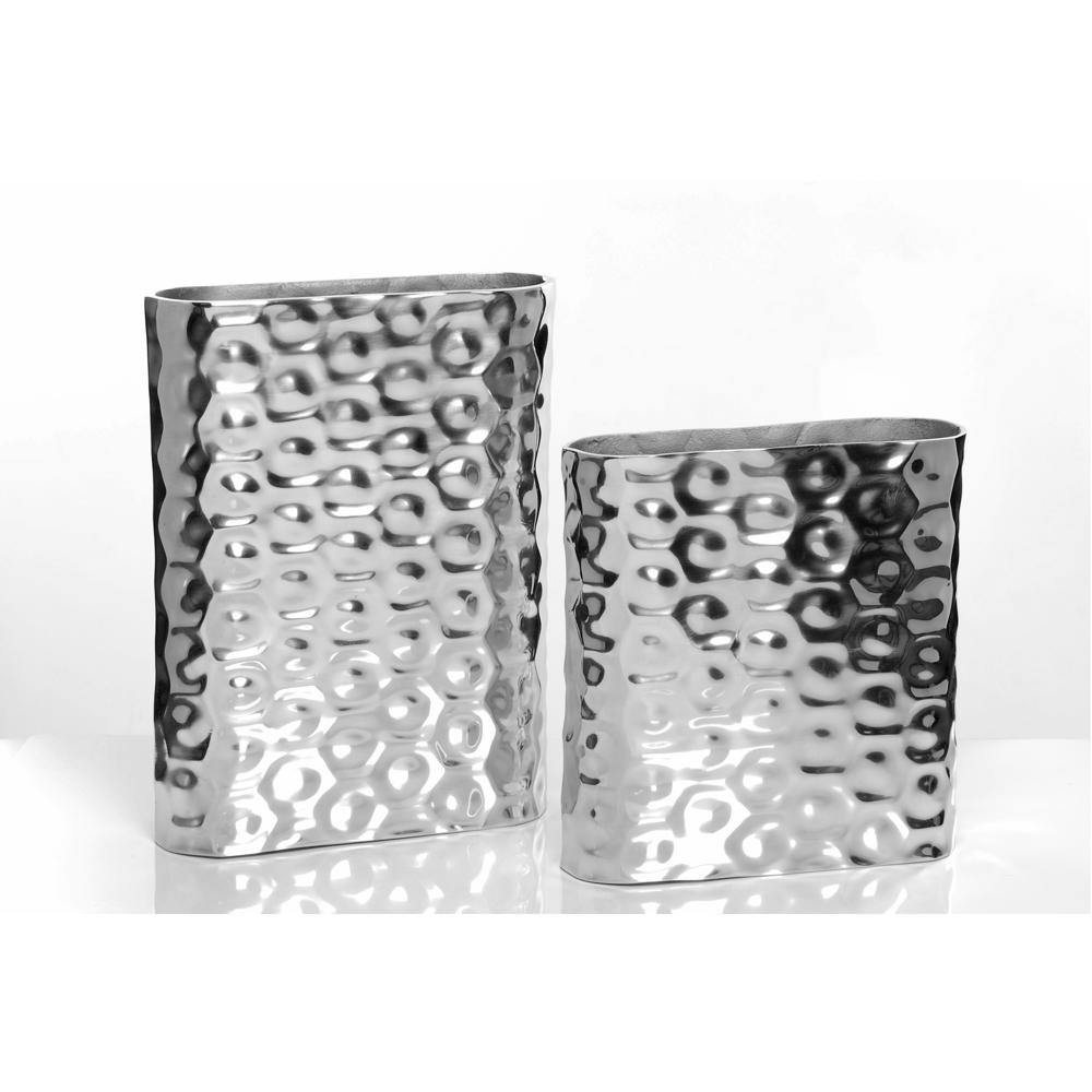 Iranian Style Metal Flower Vase Aluminium Metal & Stainless Steel