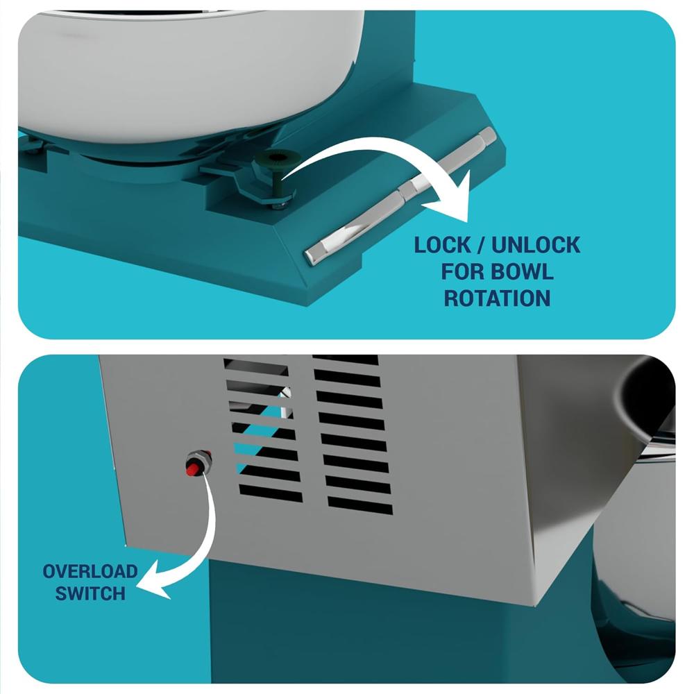 Dough Kneader 50Kg 2Hp (III) Phase