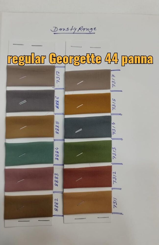 Premium Fox Georgette Plain Fabric Lightweight & Elegant for Sarees and Dresses